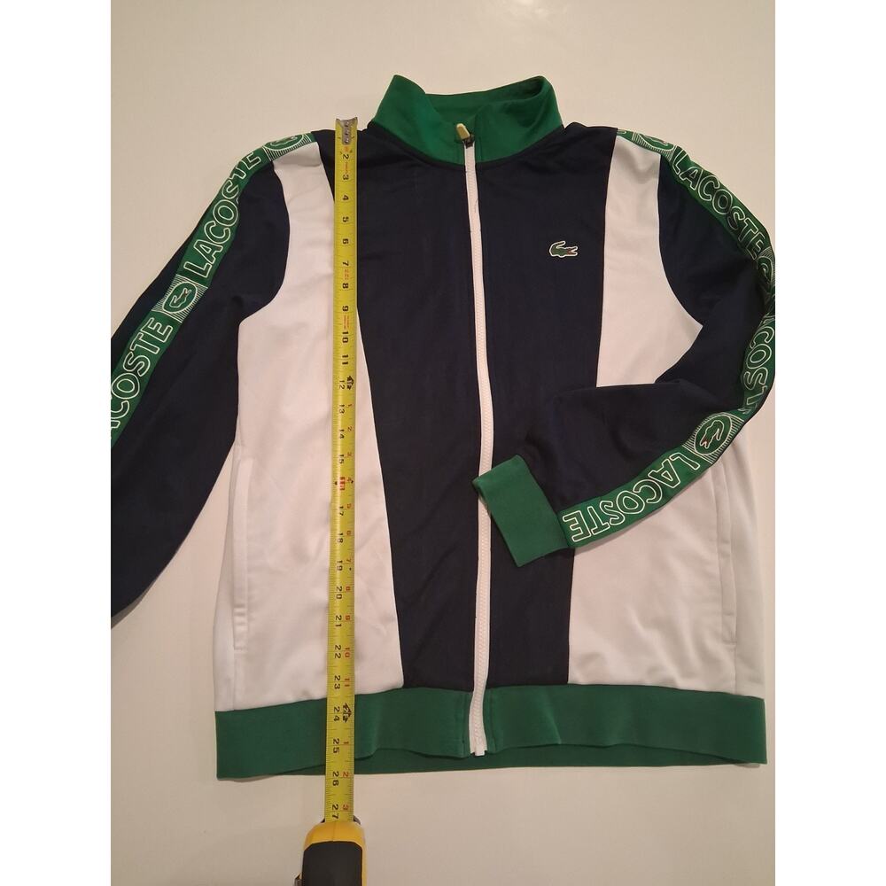 Lacoste Sport Colorblock Track Jacket Men's Size 5 L Navy White Green SH0860 - Picture 5 of 10